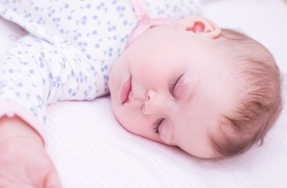 Photo of a sleeping baby