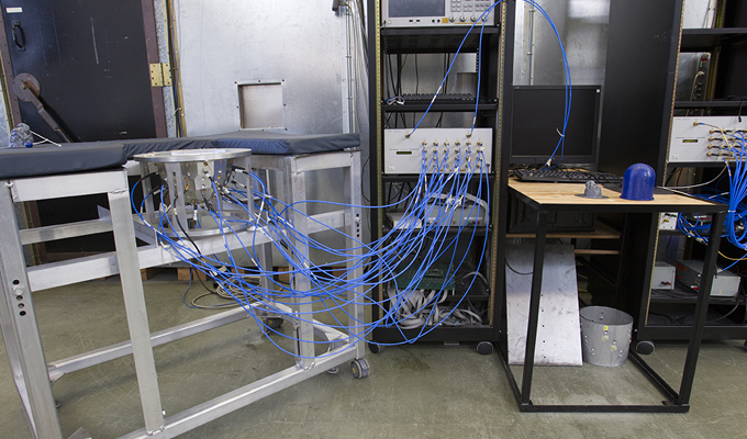 Photo of a prototype of a resonant chamber