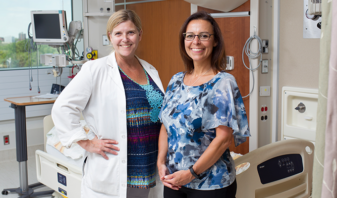 Photo of nurse educators Sandy Warren and Belinda Landry