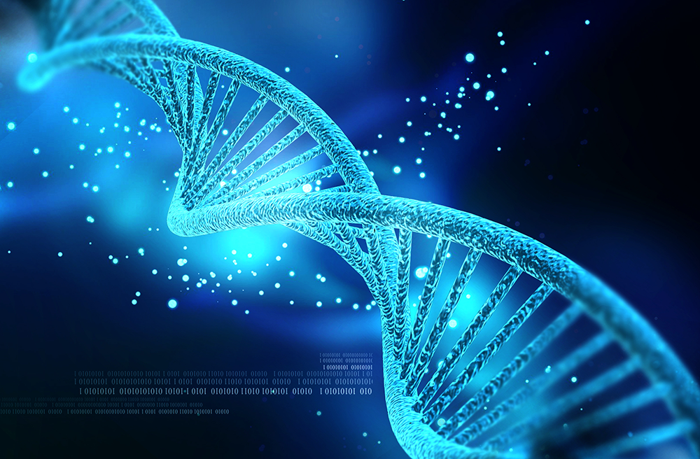 Graphic of a strand of DNA