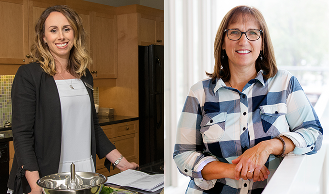 Photos of Registered dietitian Jennifer Gashinski and program participant Patti Simko. 