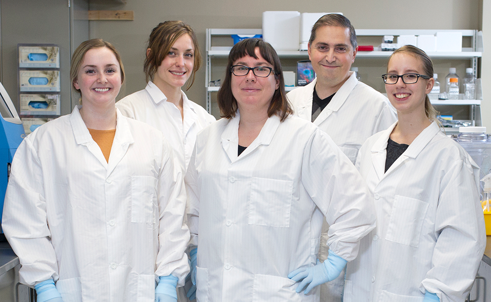 Photo of the endogenous retrovirus research team