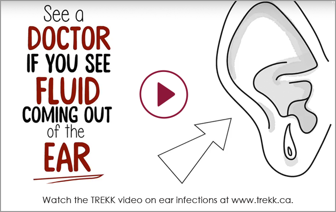 Graphic with link to ear infection videos
